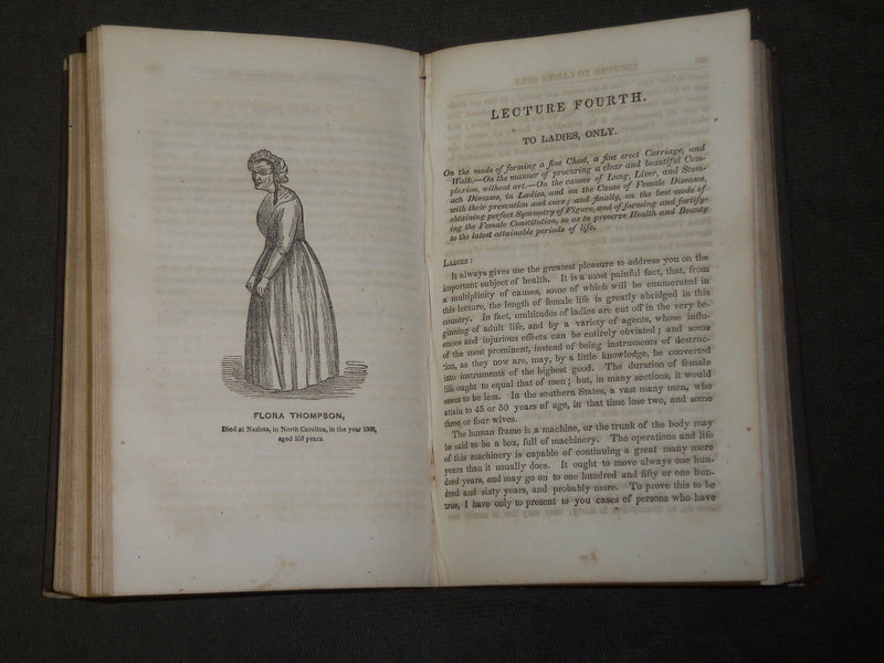 1848 SIX LECTURES ON USES OF THE LUNGS BOOK BY SAMUEL SHELDON FITCH - KD 5159