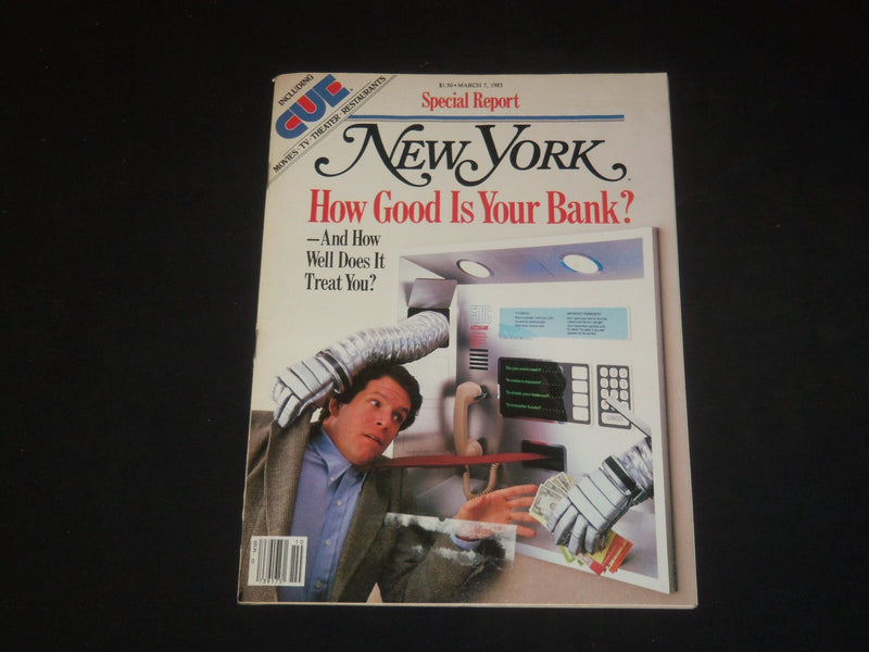 1983 MARCH 7 NEW YORK MAGAZINE - HOW GOOD IS YOUR BANK? - SP 3961