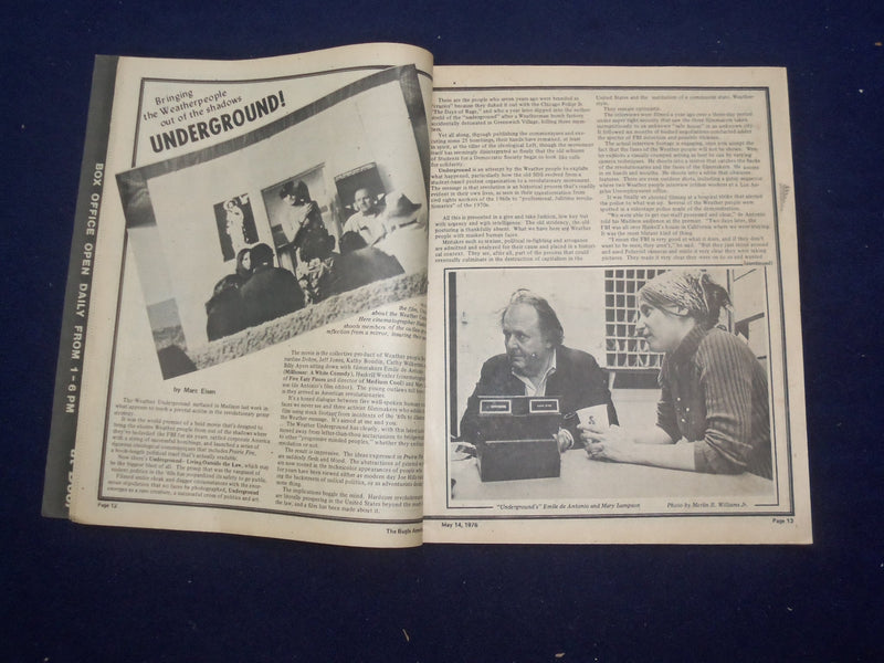 1976 MAY 14 BUGLE AMERICAN MAGAZINE - THE STORY OF THE WEATHERPEOPLE - J 9443