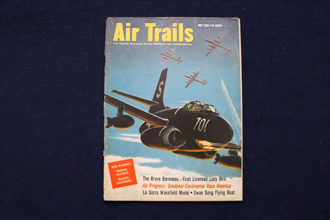 1953 JULY AIR TRAILS MAGAZINE - DOUGLAS F3D SKYKNIGHT COVER - E 11435