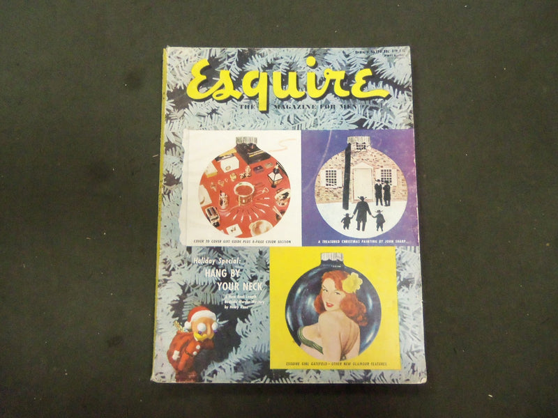 1948 DECEMBER ESQUIRE MAGAZINE - NICE ILLUSTRATIONS, COVER AND ADS - ST 2752