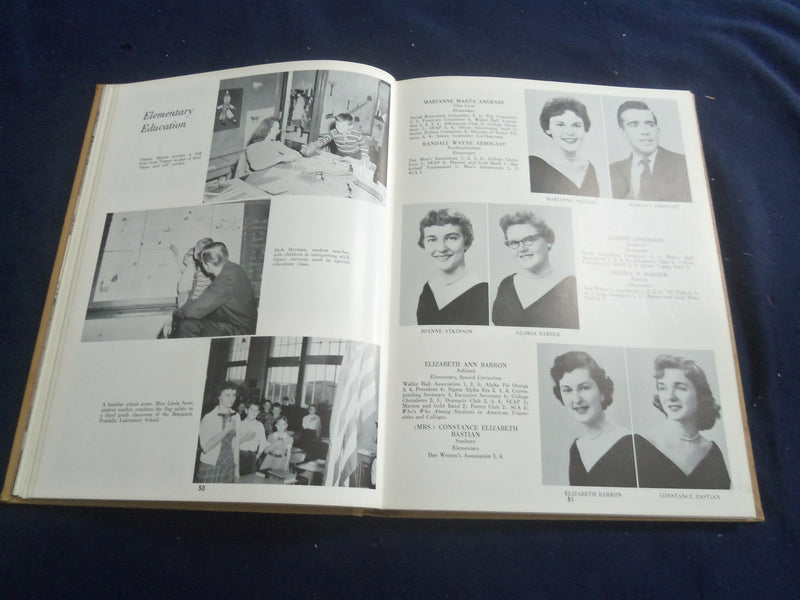 1958 ORBITER BLOOMSBURG STATE TEACHERS COLLEGE YEARBOOK- BLOOMSBURG, PA- YB 2654