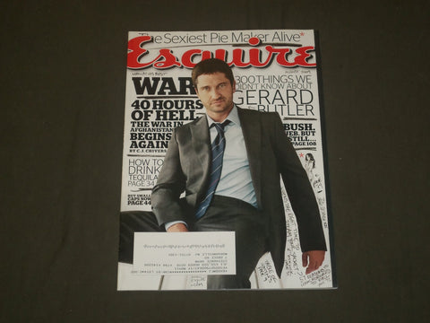 2009 AUGUST ESQUIRE MAGAZINE - GERARD BUTLER COVER - B 1947