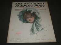 1909 JULY 24 THE SATURDAY EVENING POST MAGAZINE - HARRISON FISHER COVER - SP 948