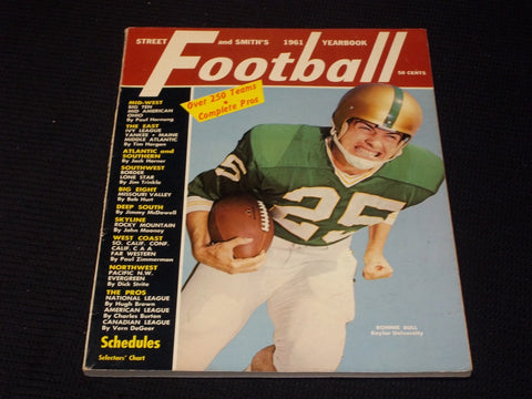 1961 STREET & SMITH'S FOOTBALL YEARBOOK MAGAZINE - RONNIE BULL COVER - E 6334