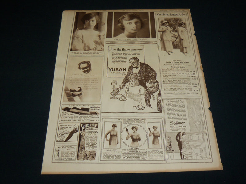 1915 JANUARY 17 NEW YORK TIMES ROTO PICTURE SECTION - FRENCH SOLDIERS - NT 8946