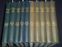 1930-1939 CALIFORNIA FISH AND GAME MAGAZINE BOUND VOLUME LOT OF 10 `- KD 10C
