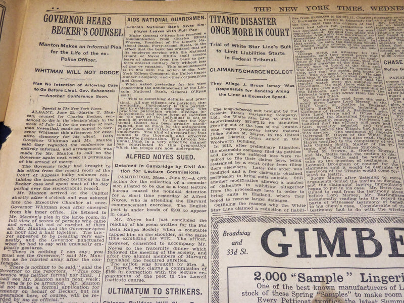 1915 JUNE 23 NEW YORK TIMES - LEMBERG SHELLED AS RUSSIANS GO - NT 7711