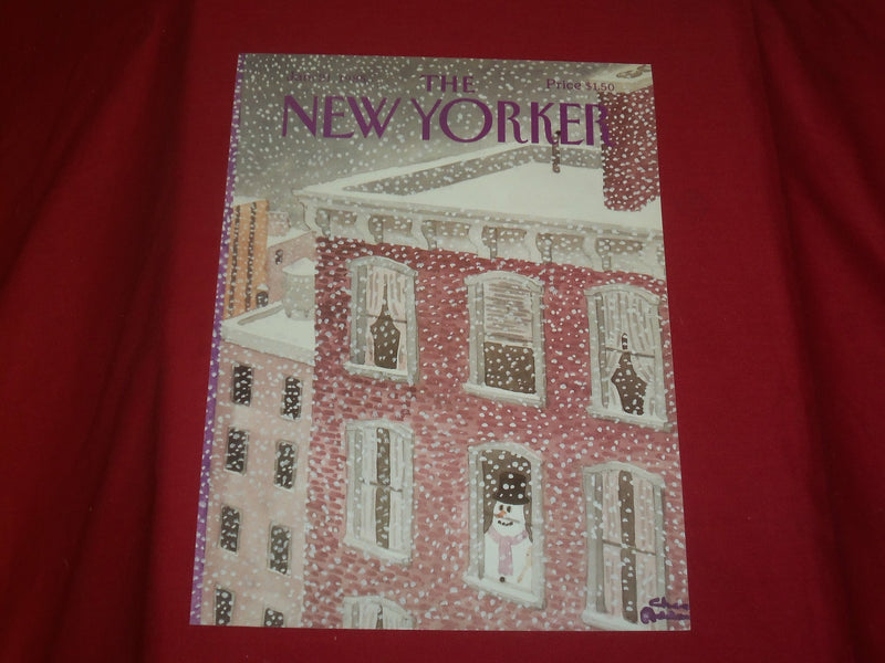 1985 JANUARY 21 NEW YORKER MAGAZINE FRONT COVER ONLY - GREAT ART FOR FRAMING