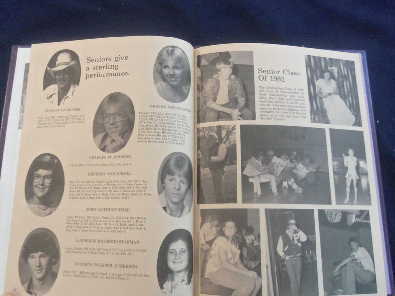 1982 PIRATEER PETERSBURG HIGH SCHOOL YEARBOOK - PETERSBURG, NEBRASKA - YB 2832