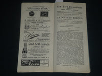 1906 NEW YORK HIPPODOME A SOCIETY CIRCUS PROGRAM - NICE ADS - J 4223