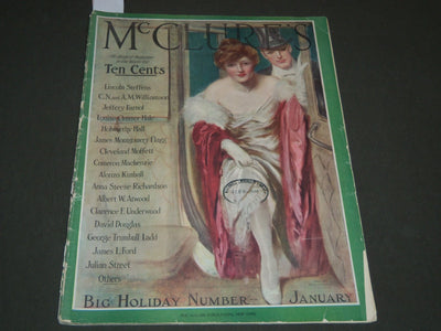 1916 JANUARY MCCLURE'S MAGAZINE - J. M. FLAGG ILLUSTRATIONS - NICE ADS - ST 6934