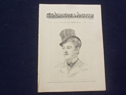 1892 JANUARY 23 THE ILLUSTRATED AMERICAN MAGAZINE - EDWARD HARRIGAN - J 9730