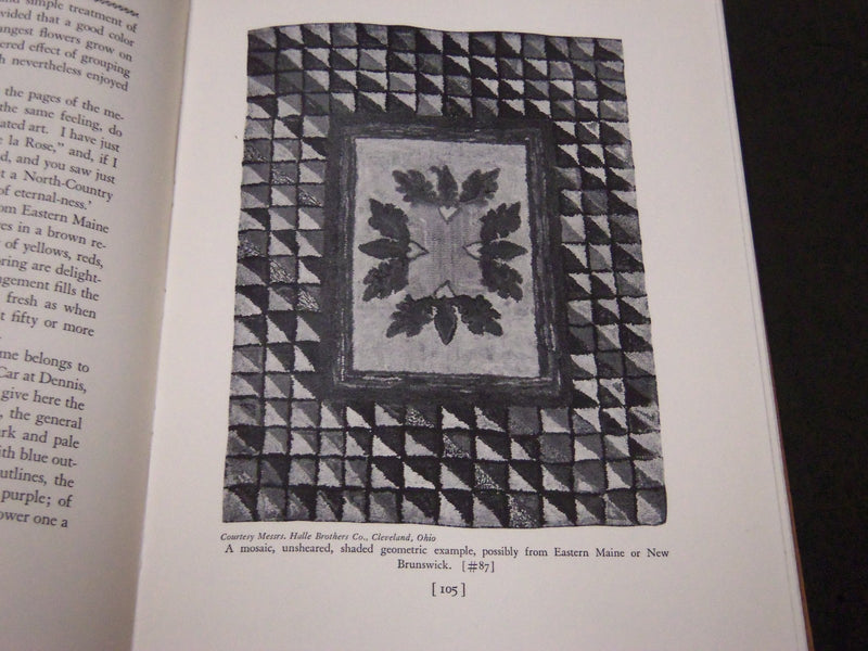 1937 THE HOOKED RUG BOOK BY WILLIAM W. KENT NEW EDITION - NICE PRINTS - KD 1031