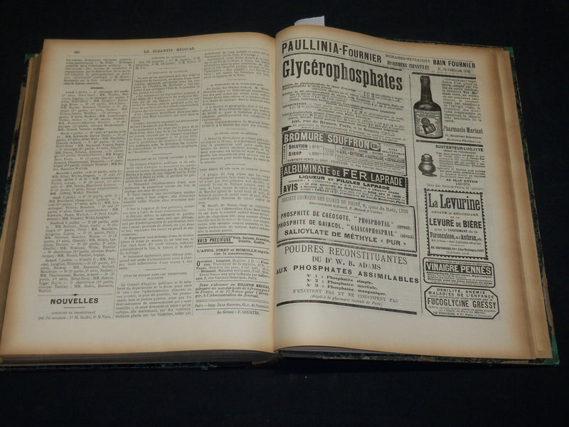 1900 JANUARY-JUNE LA PRESSE MEDICALE JOURNAL FRENCH BOUND VOLUME - KD 5905
