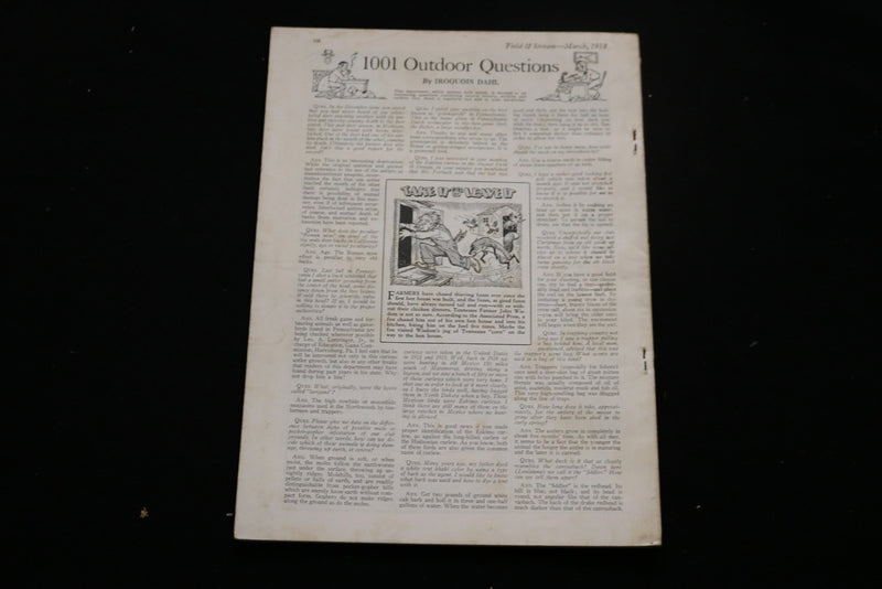 1938 MARCH FIELD & STREAM MAGAZINE - TWO FISHERMAN COVER - SP 5423N