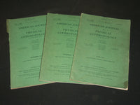 1945 AMERICAN JOURNAL OF PHYSICAL ANTHROPOLOGY MAGAZINE LOT OF 3 - WR 106E
