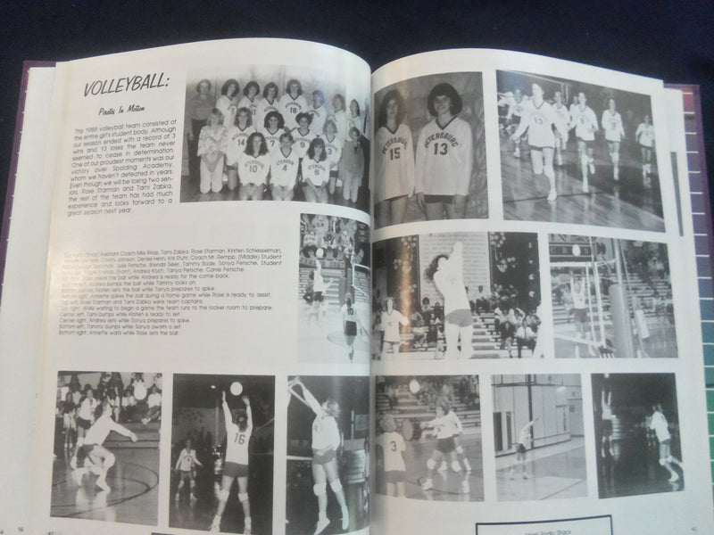 1989 PIRATEER PETERSBURG HIGH SCHOOL YEARBOOK - PETERSBURG, NEBRASKA - YB 2839