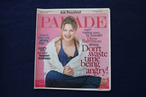 2007 JANUARY 21 PARADE MAGAZINE - DREW BARRYMORE COVER - E 18389