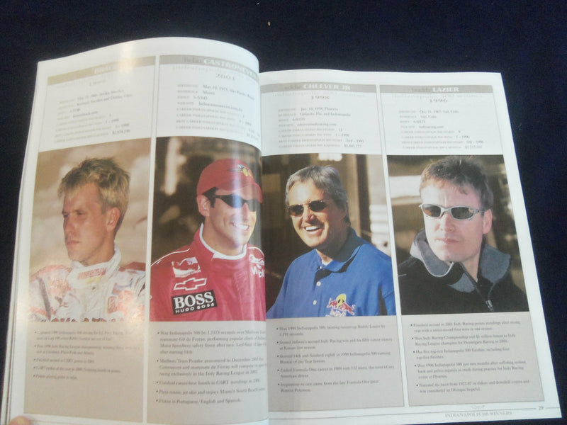 2002 MAY 26 86TH INDIANAPOLIS 500 RACING PROGRAM - GREAT PHOTOS - SP 6599M