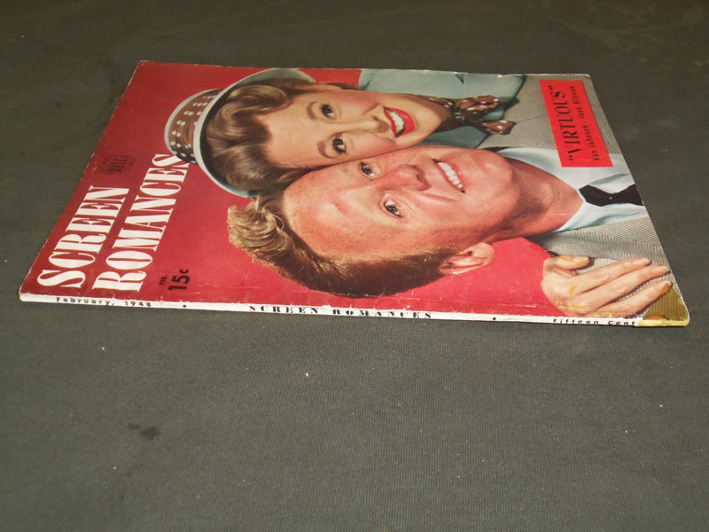 1948 FEBRUARY SCREEN ROMANCES MAGAZINE - VAN JOHNSON & JUNE ALLYSON COVER- M 110