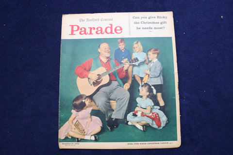 1958 DECEMBER 21 PARADE MAGAZINE - BURL IVES COVER - E 22358