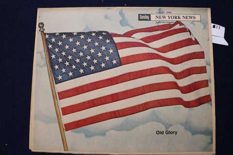1968 JUNE 30 SUNDAY NEWS COLOROTO MAGAZINE - OLD GLORY - RON SWOBODA - E 23228