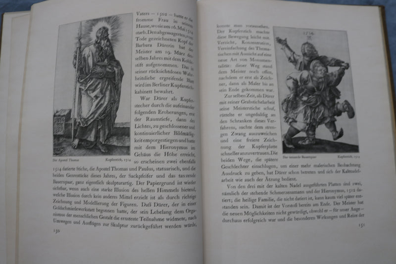 1921 ALBRECHT DURER HARDCOVER BOOK BY MAX J. FRIEDLANDER - GERMAN TEXT - KD 9491