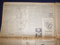1944 SEP 25 NEW YORK TIMES - BRITISH PATROLS MEET SKY UNITS AT ARNHEM - NP 6631