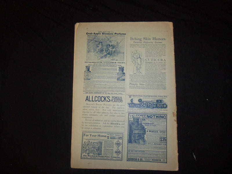 1892 JANUARY LADIES' HOME JOURNAL MAGAZINE - GREAT ILLUSTRATIONS & ADS - ST 2357