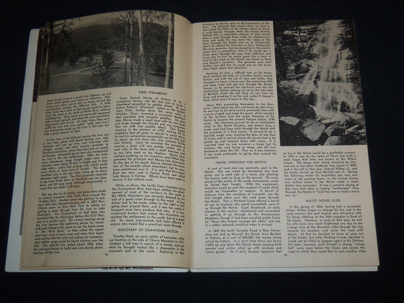 1938 THE WHITE MOUNTAIN SCRAP BOOK - CRYSTAL HILLS - NEW HAMPSHIRE - J 8642