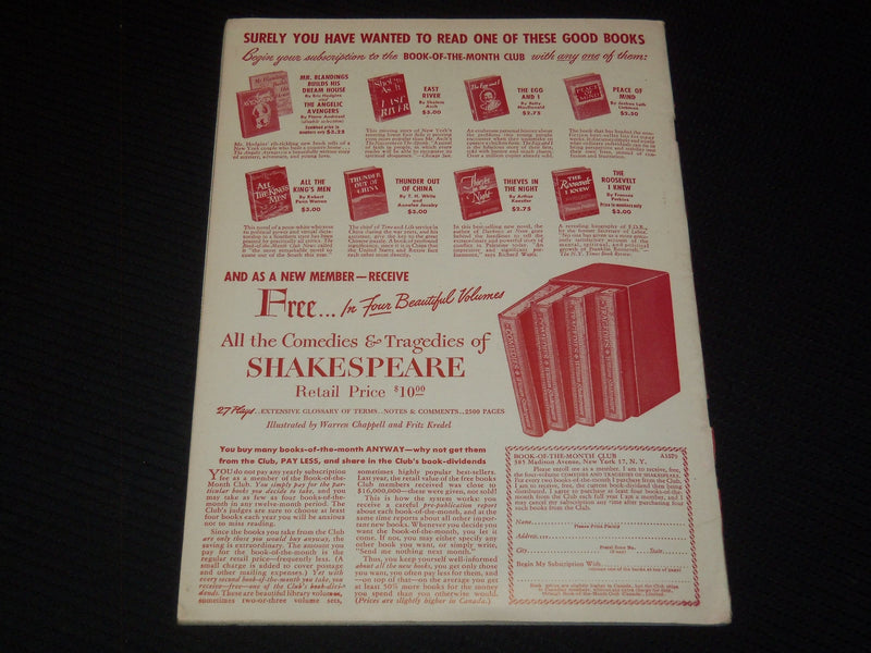 1947 SEPTEMBER THE WRITER MAGAZINE - BAYNARD KENDRICK - FREITAG - K 1038