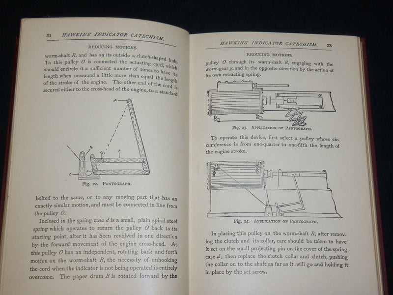 1903 HAWKINS INDICATOR CATECHISM - PRACTICAL TREATISE HARCOVER BOOK - KD 6490