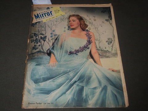 1950 JUNE 11 SUNDAY MIRROR MAGAZINE SECTION - ELEANOR PARKER COVER - J 2910