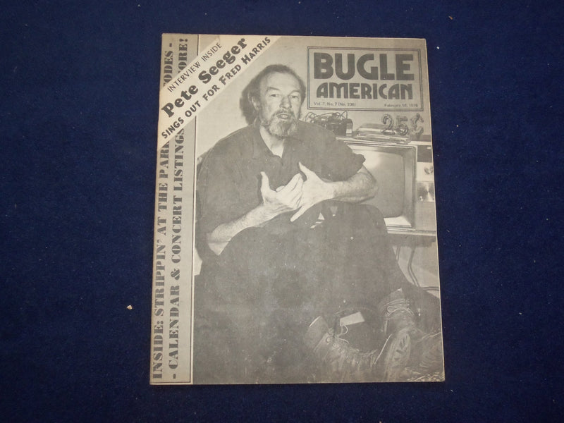 1976 FEBRUARY 18 BUGLE AMERICAN MAGAZINE - PETE SEEGER INTERVIEW - J 9434
