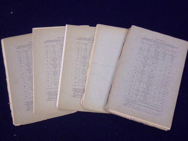 1899-1905 TRANSACTIONS OF ACADEMY OF SCIENCE ST. LOUIS MAGAZINE LOT OF 5- O 2854
