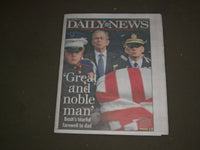 2018 DECEMBER 6 NEW YORK DAILY NEWS - GEORGE H. W. BUSH FUNERAL