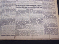 1953 MARCH 17 NEW YORK TIMES - FM INVENTOR IMPROVES HIS SYSTEM - NT 4687