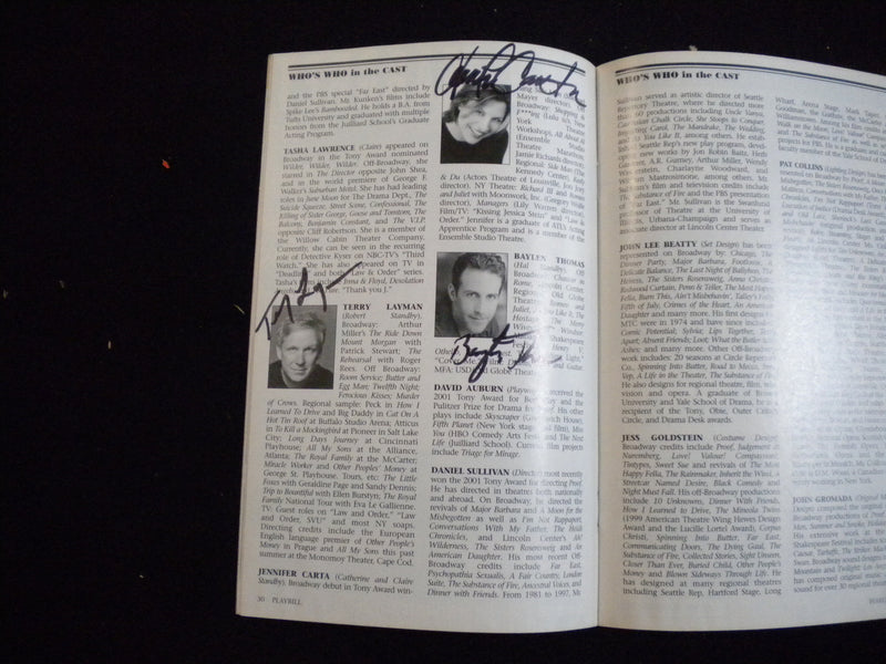 2002 PROOF PLAYBILL - 7 SIGNATURES - J 8265