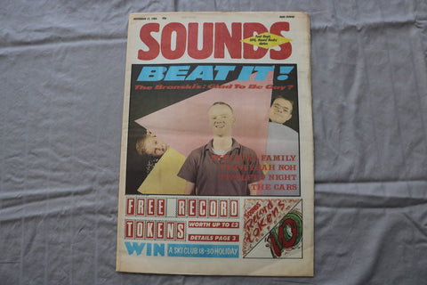 1984 NOVEMBER 17 SOUNDS NEWSPAPER - THE BRONSKI BEAT COVER - NP 9287