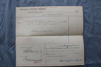 1881 AUG & SEP MANHATTAN RAILWAY COMPANY VOUCHERS - APPROXIMATELY 100 - O 3886