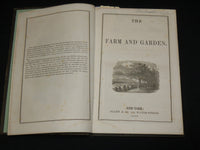 1853 THE FARM AND GARDEN MAGAZINE BOUND VOLUME - NICE ILLUSTRATIONS - KD 7397