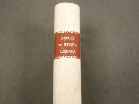 1967 INDICES DA REVISTA LUSITANA PORTUGUESE VOLUME - KD 1522N