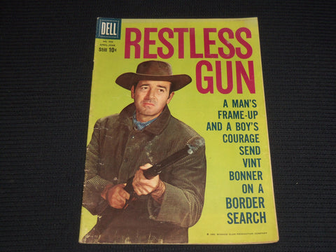 1959 APRIL-JUNE DELL RESTLESS GUN MAGAZINE - JOHN PAYNE COVER - E 13523