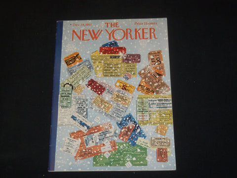 1957 DECEMBER 28 THE NEW YORKER MAGAZINE - ILLUSTRATED COVER - NY 648