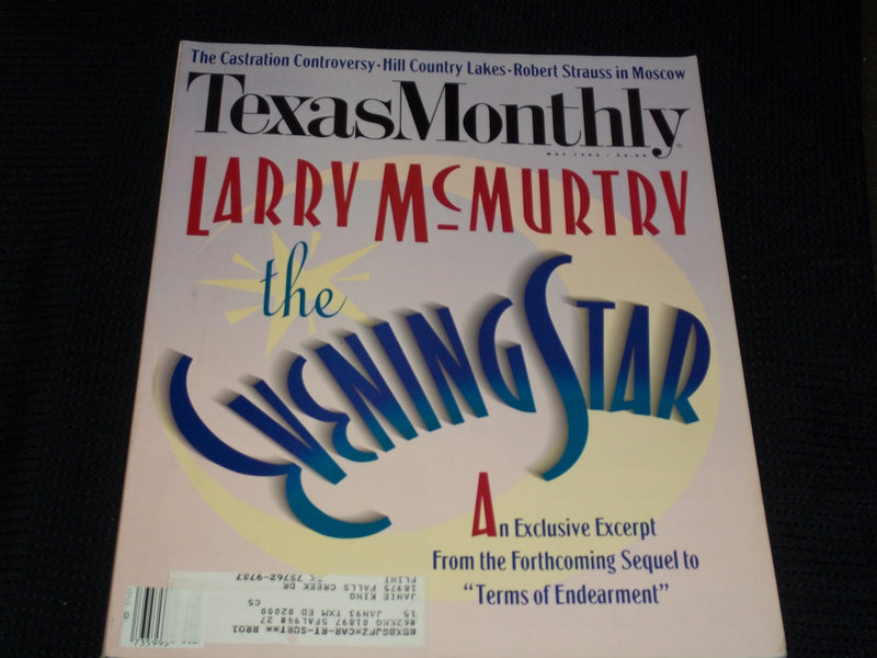 1992 MAY TEXAS MONTHLY MAGAZINE - LARRY MCMURTY FRONT COVER - E 7483