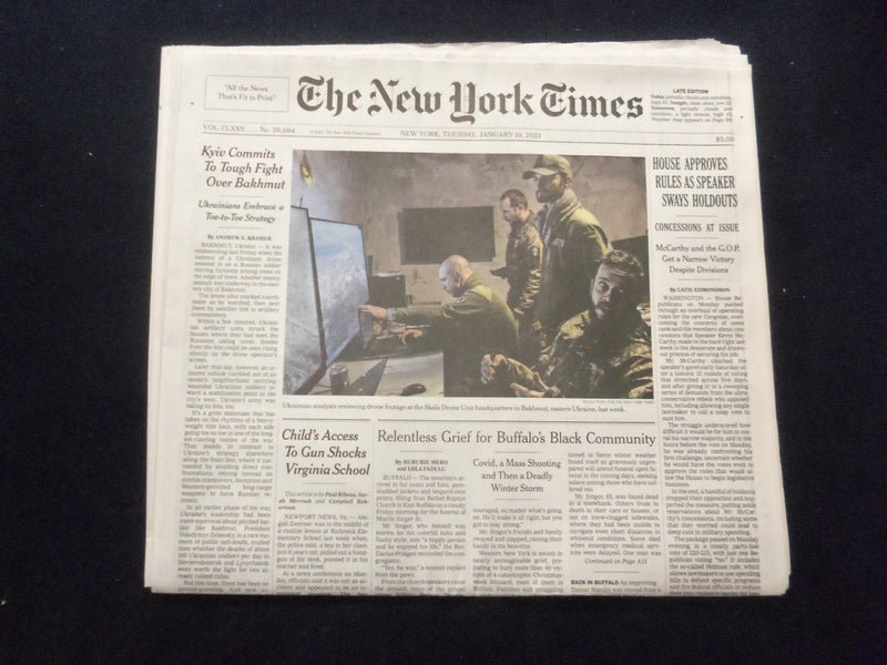 2023 JAN 10 NEW YORK TIMES - HOUSE APPROVES RULES AS SPEAKER SWAYS HOLDOUTS