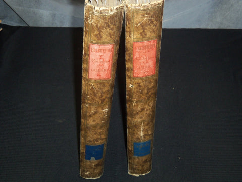 1916 L'ILLUSTRATION FRENCH MAGAZINE BOUND VOLUME SET OF 2 - FULL YR - LA GUERRE