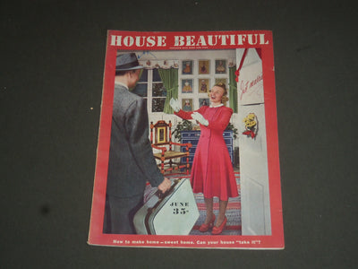 1942 JUNE HOUSE BEAUTIFUL MAGAZINE - GREAT ARTICLES, PHOTOS & ADS - SP 7662