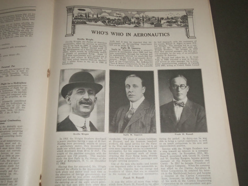 1921 MARCH 28 AERIAL AGE MAGAZINE - WE LAG IN AIR NAVIGATION - SP 8412